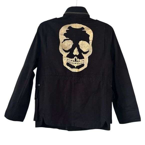 Zadig & Voltaire Kola Skull Black Utility Jacket - Picture 3 of 16
